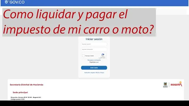 Como Pagar Impuesto Vehicular Bogota En Linea