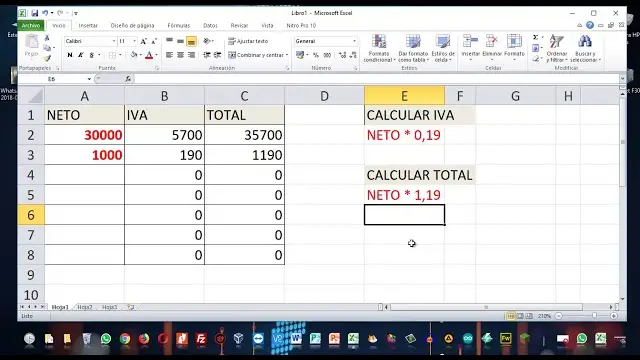 Como Calcular El Beneficio Neto En Excel